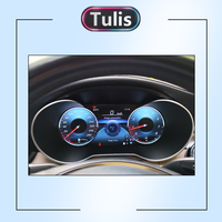 Tulis HUD Kompatibel Virtual Cockpit untuk Mercedes Benz V Class W447 2016-2019 Speedometer LCD Lengkap Instrumen Dashboard