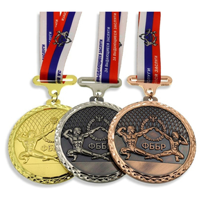 WD Médaillon personnalisé personnalisé <span class=keywords><strong>judo</strong></span> karaté boxe finition sportive médaille en métal avec ruban - Product Image 3