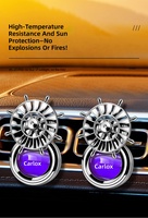 Diffuseur de parfum pour grille d'aération de voiture en forme de roue de bateau, à capteur de vibration, sans électricité, multi-parfums, ornement intérieur