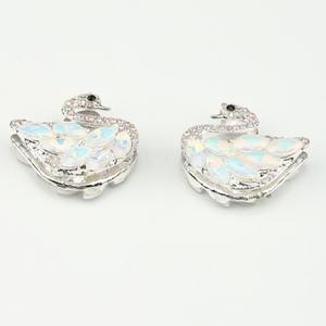 Factory <b>Direct</b> Sales Fancy <b>Beads</b> Diy Bracelet Loose Metal Spacer <b>Beads</b> Swan Jewelry Accessories - Product Image 1