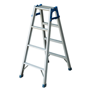 Escalera de Aluminio Ligera con Marco en A, Estándar EN131, con Tapas de Goma Antideslizantes, Soporte Cruzado Estable, Escalera de Trabajo Comercial - Product Image 1