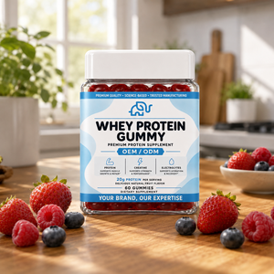 Gummies de Protéines de Lactosérum en Gros OEM/ODM, Créatine, Électrolytes, Sans <span class=keywords><strong>Sucre</strong></span>, Keto, 10g de Protéines, Soutien à la Force Musculaire Post-Entraînement - Product Image 2
