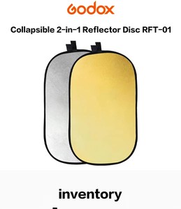 Réflecteur ovale portable Godox 2-en-1 150x200cm pour <span class=keywords><strong>studio</strong></span> photo. - Product Image 3