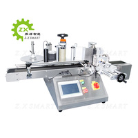 Machine d'étiquetage automatique de table ZXSMART pour bouteilles rondes en plastique et en verre, idéale pour les petites entreprises
