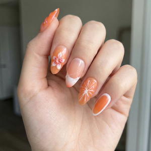 Faux <span class=keywords><strong>Ongles</strong></span> Press-On Faits Main de Haute Qualité, Marque Privée, Brillants, Motifs Floraux 3D, Ombré Violet-<span class=keywords><strong>Vert</strong></span>, en ABS, Kit de Manucure, Fournisseur en Gros - Product Image 2