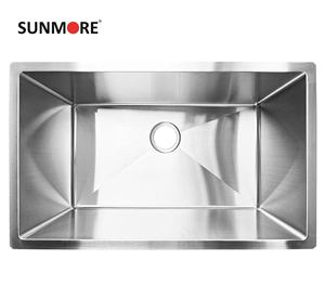 Meilleure Vente 2026 Évier de Cuisine en Acier Inoxydable à Cuve Unique, Durable, Antirouille, Fait Main, Bassin Profond pour Cuisine Moderne - Product Image 4