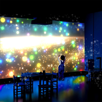 Mur interactif immersif de réalité virtuelle hors ligne avec zone tactile au sol, jeu VR excitant et palpitant pour parc d'attractions pour enfants en équipe