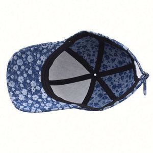 High Quality Thickened Denim Flower Women's Baseball <b>Cap</b> Sporty Formal Style Common Fabric Metal Buckle Back Closure <b>Scrub</b> <b>Cap</b> - Product Image 6