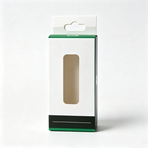 Custom 350gsm White Paper Cardboard Folding Box with Clear PVC <b>Window</b> Paper Packaging Offset Printing Glossy Laminated Finish - Product Image 3