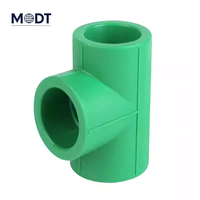 PPR Tuyau Socket Equal Tee Couplage Adaptateur Coude Union Connecteur Tube Raccords Laiton Cuivre Haute Approvisionnement En Eau Plomberie Exportateur