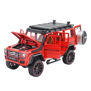 Coche de juguete personalizado, vehículo de juguete de simulación fundida, escala 1: 22 G55
