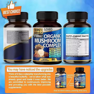 ยาเม็ดสารสกัดเห็ดออร์แกนิก 10 in 1  รวมเห็ดหลินจือ เห็ดหัวลิง เห็ดถั่งเช่า และสารสกัดเห็ดหัวลิง  วิตามินเสริมอาหารชนิดแคปซูล - Product Image 6