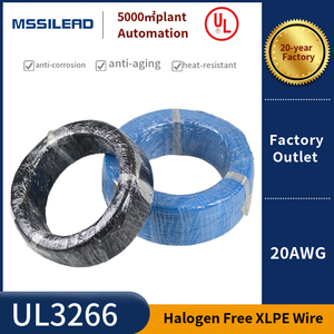 UL3266 Aislamiento XLPE libre de halógenos 20AWG Cable eléctrico Alta temperatura 125 grados 300V Alambre de cobre estañado trenzado - Product Image 6