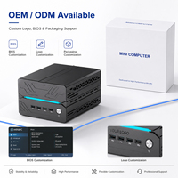 Mini PC OEM ODM berukuran 8,66 X 6,6 X 4,52 Inci dengan Wi-Fi 7 dan DDR5, PC Ringkas dengan Dual LAN 2.5G untuk Gaming dan Penggunaan di Rumah