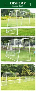 Steel Pipe Foldable Size Pop Up Portable Soccer Goal Post With Nets For Sale