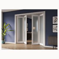Ace Portes pliantes d'intérieur professionnelles Portes accordéon en bois pliantes Porte coulissante pliante en bois