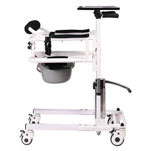 Silla Elevadora Hidráulica para Pacientes, Ayuda de Movilidad Metálica para Ancianos Postrados en Cama, Equipo de Transporte y Baño para Enfermería - Product Image 3
