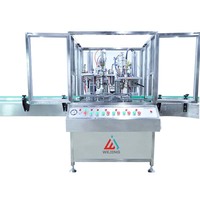 Machine industrielle automatique de remplissage et de scellage de canettes aérosols de haute précision |   Ligne d'emballage cosmétique en métal, pompe en acier inoxydable