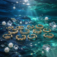 Offre Spéciale – Bagues d'orteil ajustables en alliage plaqué or avec motifs Cœur, Étoile, Lune – Bijoux de plage estivaux pour femme