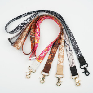 Super Leather <b>Lanyards</b> Custom <b>Polyester</b> <b>Lanyards</b> with High Quality Buckle for School and Office - Product Image 1
