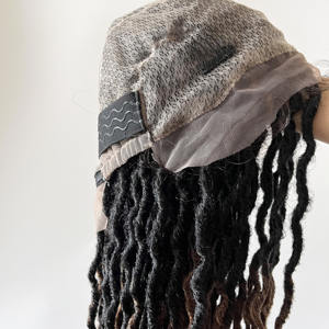 32 ''Long Goddess Faux Gypsy Locs Peluca prearrancada Pelucas trenzadas sin nudos de encaje doble completo con cabello de bebé - Product Image 6