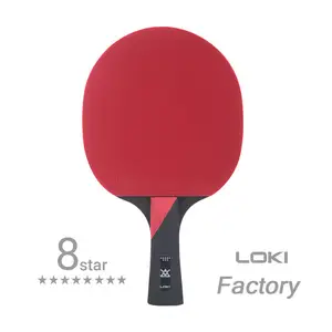 Raquete De Pingpong De Carbono De Alto Desempenho De Ataque Rápido 8-Star Raquete De Tênis De Mesa Profissional Loki Para A Competição