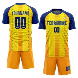 100% Polyester Custom Team Wear with LOGO Soccer Uniforms supplier in Pakistan / New Arrival Best Selling Soccer Uniform