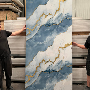 Nuevo diseño de hoja de mármol de PVC flexible de alto brillo de 3mm alternativa - Product Image 1