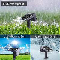 Lampe solaire de jardin extérieure très vendue, étanche IP65, à LED, alimentée par l'énergie solaire, pour jardin, cour, pelouse, allée, lumière murale solaire