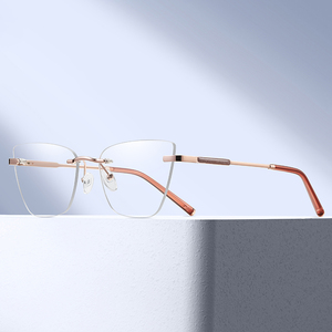 MS 81515, <span class=keywords><strong>gafas</strong></span> <span class=keywords><strong>redondas</strong></span> <span class=keywords><strong>de</strong></span> moda para <span class=keywords><strong>mujer</strong></span>, <span class=keywords><strong>gafas</strong></span> <span class=keywords><strong>de</strong></span> lectura ópticas antiluz azul con acetato <span class=keywords><strong>de</strong></span> Metal sin marco - Product Image 1