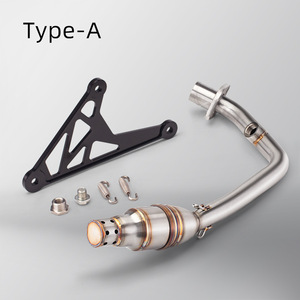 ท่อไอเสียหน้าสแตนเลสสภาพใหม่สำหรับ <span class=keywords><strong>Vespa</strong></span> <span class=keywords><strong>150</strong></span> <span class=keywords><strong>Sprint</strong></span> <span class=keywords><strong>150</strong></span> ชุดดัดแปลงระบบไอเสียรถจักรยานยนต์ - Product Image 6