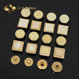 Jinyi Nút Nhà Sản Xuất 12Mm Kẽm Hợp Kim Biểu Tượng Mô Hình Tùy Chỉnh Vàng Nút Chất Lượng Cao Hồi Giáo Quần Áo Áo Sơ Mi Kim Loại Snap Nút - Product Image 4