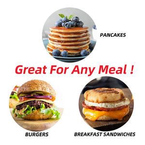 <strong>Mini</strong> <strong>Maker</strong> <strong>Electric</strong> Round Griddle For Individual <strong>Pancakes</strong> Cookies Eggs - Product Image 3