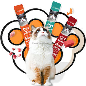 Sampel Gratis Camilan Kucing Cair Grosir Berbagai Rasa Makanan Basah Kucing <span class=keywords><strong>Strip</strong></span> Tinggi Protein Camilan Kucing Creamy - Product Image 4