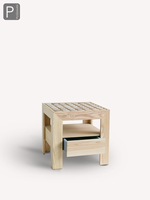 Sofia Mg12 table de chevet design italien tabouret carré créatif tabouret de dressing table de chevet style Wabi Sabi