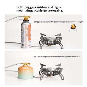 Estufas de Gas Portátiles para Exteriores con Combustible de Butano, Construcción de Acero Laminado en Frío, Diseño Dividido para 3-5 Personas, Uso en Campamentos - Product Image 4