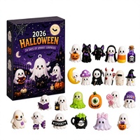 Calendrier de l'Avent Halloween Ghost, Boîte Mystère Halloween Ghost, Calendrier de l'Avent 26 Portes en Verre Plat, Thème Fantastique & Science-Fiction pour les 14 ans et plus
