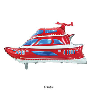 Grand ballon d'aluminium de voiture jouet pour enfants pour décorations de fête d'anniversaire-comprend une grue de camion de pompiers de voiture de police d'ambulance - Product Image 6