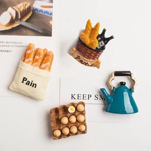 Simulation Food Fridge Magnets Refrigerator Magnetic <b>Stickers</b> Resin Egg Home Decor Nordic Ins Decor Magnets for Refrigerators - Product Image 5