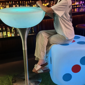 Luz Led con Energía Solar para Exteriores, Muebles de Club Nocturno para Jardín, Bar, Mesa de Cóctel para Fiesta, Mesa De bar Con Luces LED Para <span class=keywords><strong>Cocteles</strong></span> - Product Image 3