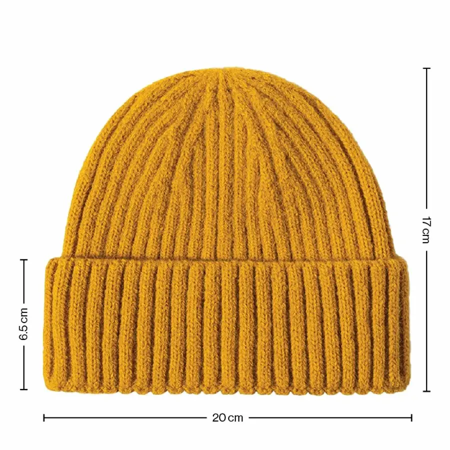 Gorro de malha com nervuras para inverno e outono, chapéu bordado com logotipo de animal, cor sólida, atacado