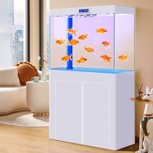 Pecera Rectangular Inteligente de Vidrio Ultra Transparente Jinjing, 600L, para Sala de Estar, Tamaño Mediano-Grande, Uso Doméstico, Directo de Fábrica - Product Image 3