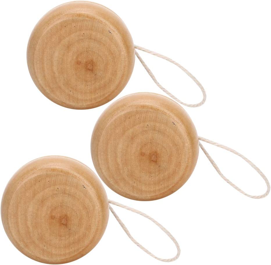 Деревянная развивающая йо-йо игрушка ручной работы, маленький круглый йо-йо 4,7 см для детей, сувениры для вечеринки малышей