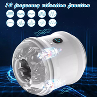 Automatische Masturbatoren für Männer mit 10 Vibrationsmodi, Eichel-Trainer, Stimulator, Vibrationsgerät, Erwachsenen-Sexspielzeug für Männer