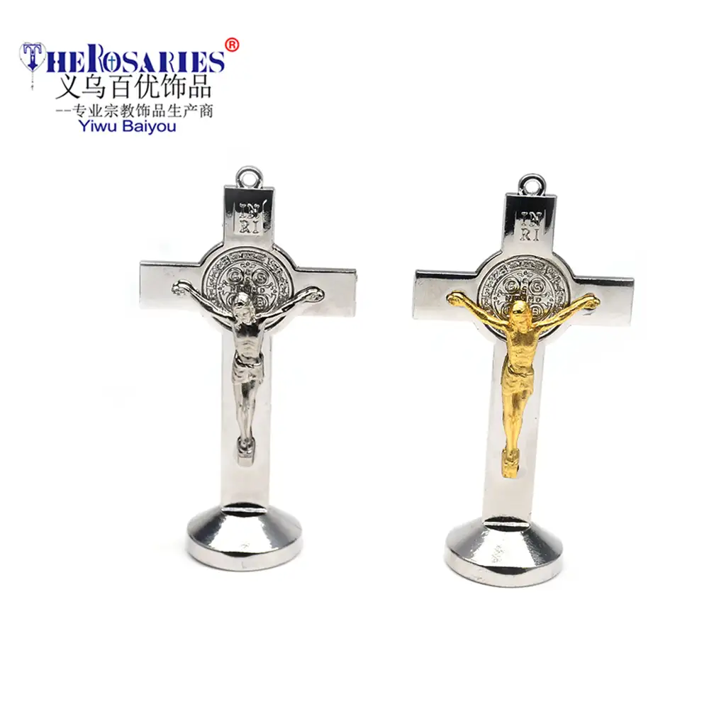 Crucifixes em cruz de metal jesus cristão catholicism aniversário accrssory