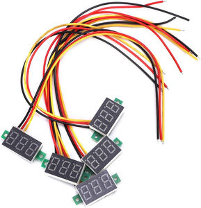 หน้าจอแบตเตอรี่ LED 3สาย0.36นิ้วสำหรับปรับเทียบแรงดันไฟฟ้า DC 0-30V มินิโวลต์มิเตอร์สำหรับรถยนต์/รถจักรยานยนต์/เมาท์เครื่องทดสอบแรงดันไฟฟ้าแบบดิจิตอล - Product Image 6
