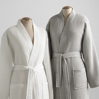 Peignoir kimono gaufré sur mesure grande taille pour spa, usage domestique ou hôtelier pour adultes