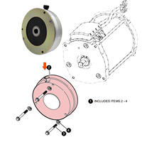 Accessoires pour voiturette de golf EZGO RXV 2008 et plus, ensemble de frein de moteur électrique compatible avec les voiturettes de golf, buggy, voiture OEM 610065 605867