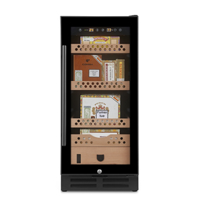 Humidor à cigares noir compact NE-137-8 pour magasin de tabac commercial, avec logo personnalisé, élimination de l'ammoniac, 100L, 400 cigares, vitrine à porte unique - Product Image 5