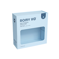 Boîte pliable magnétique personnalisée avec logo recyclable, en carton rigide avec fenêtre en PVC pour l'emballage de cosmétiques, de parfums, boîte cadeau